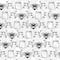 Black & White Bees Cotton Fabric Bundle by Loops & Threads™